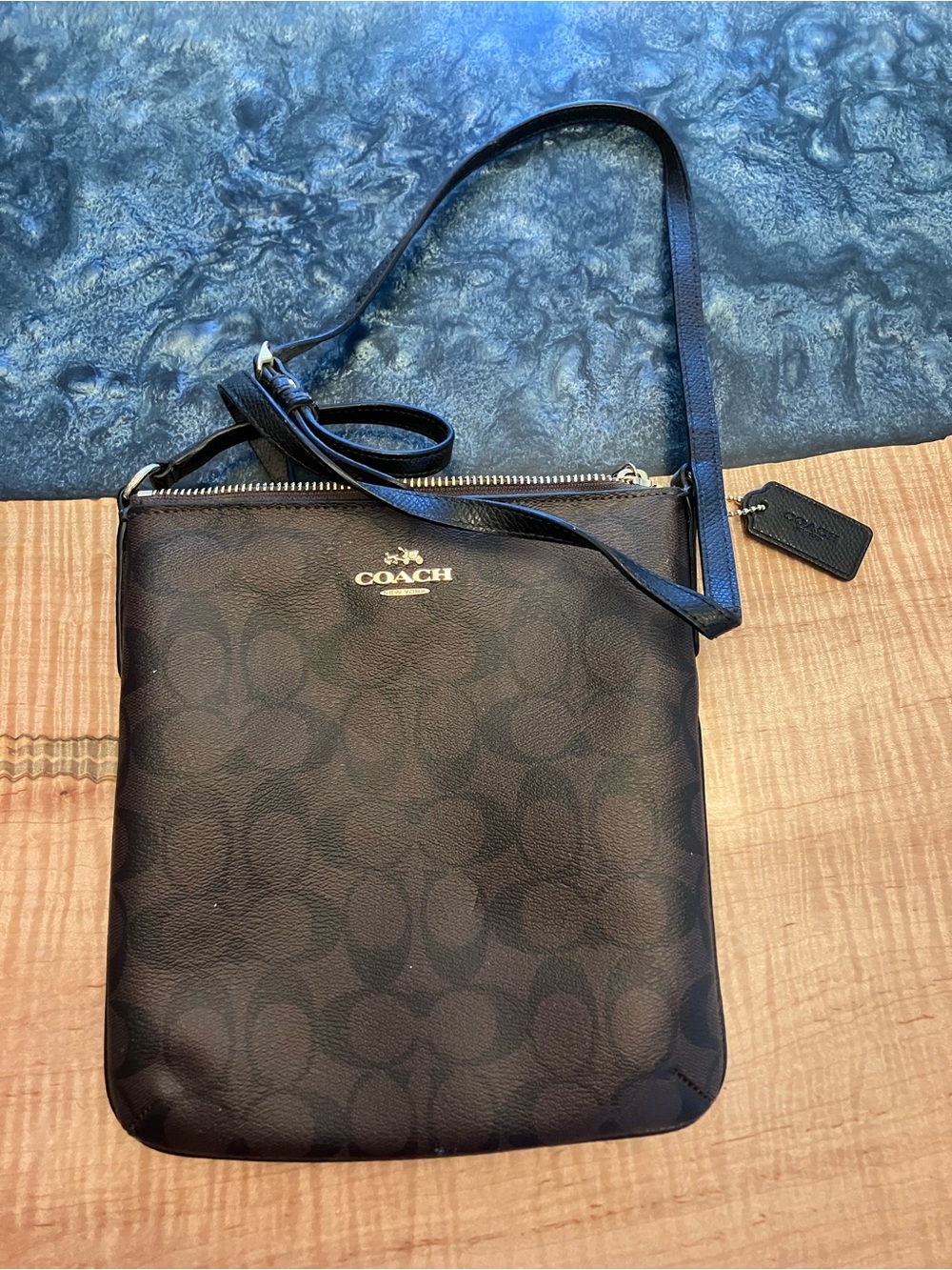 COACH messenger bag in signature monogram print